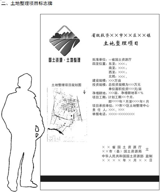 土地整理項目標(biāo)志牌